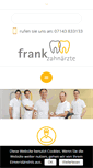 Mobile Screenshot of drfrank.de